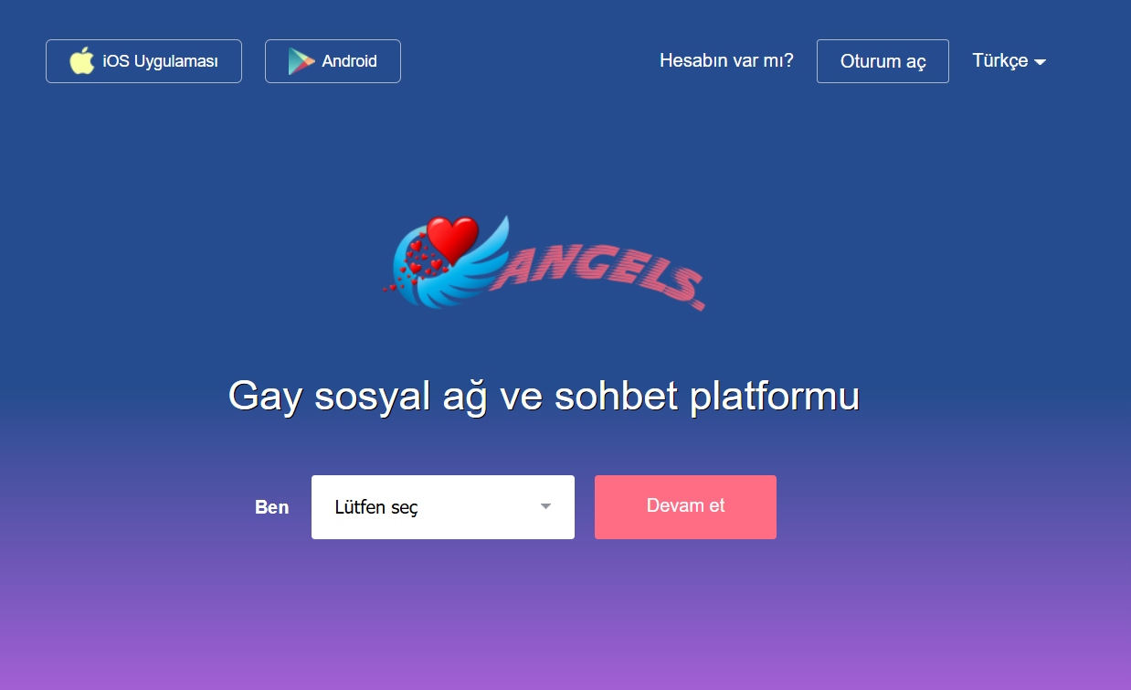 Lgbt arkadaşlık sitesi AngelsTurkiye