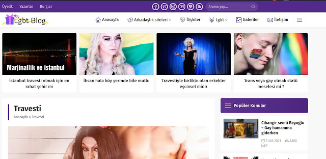 Blogumuzdaki travesti kategorisine bak