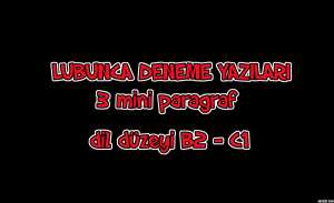 Lubunca deneme