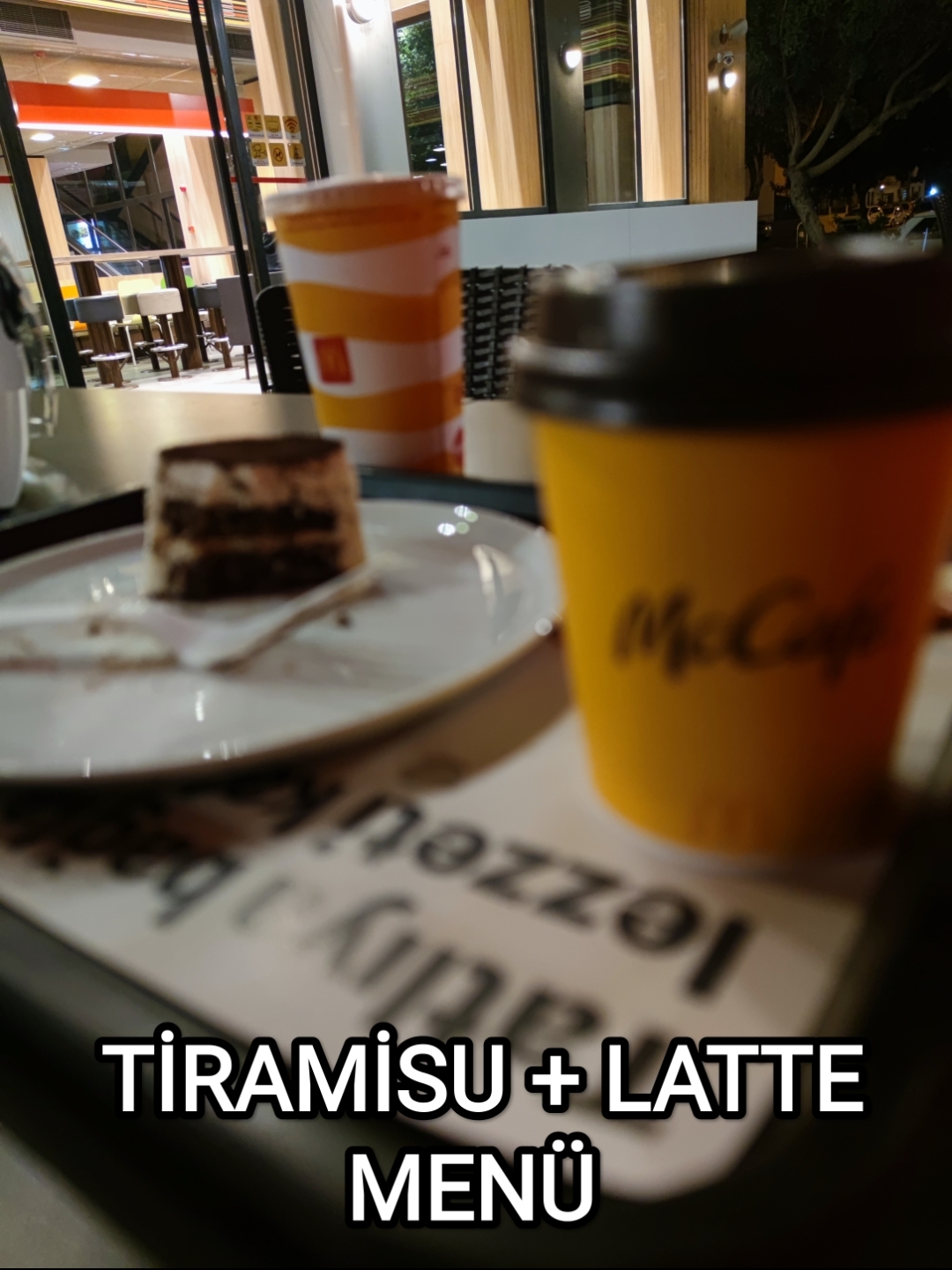 tiramisu ve latte menü mc donalds
