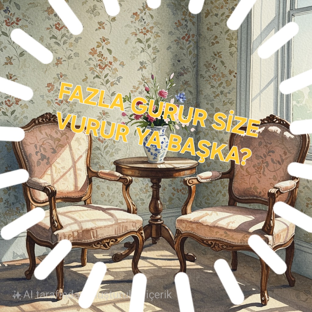 Fazla gurur eline de, yüzüne de, dizine de vurur