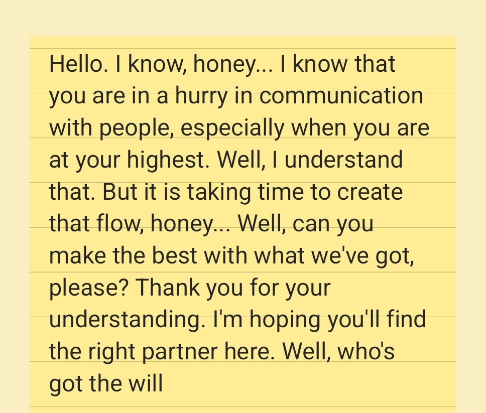 I know you Want to be in the flow