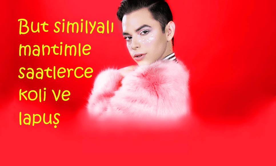 But similyalı tariz mantiyle koli lapuş