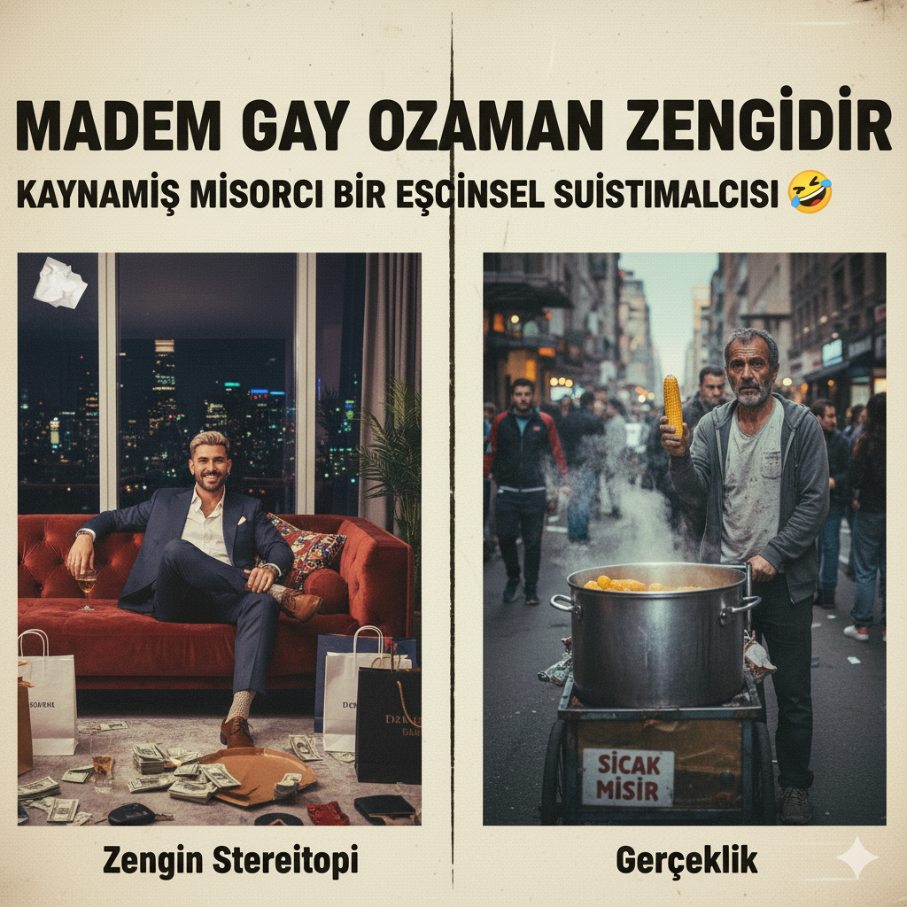 Madem gay ozaman zengindir – Kaynamış mısırcı bir eşcinsel suistimalcisi 😅