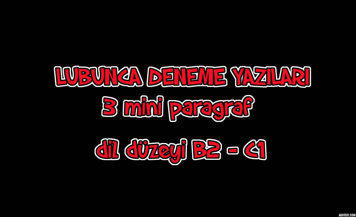Lubunca deneme yazıları – ileri düzey lubunyaca