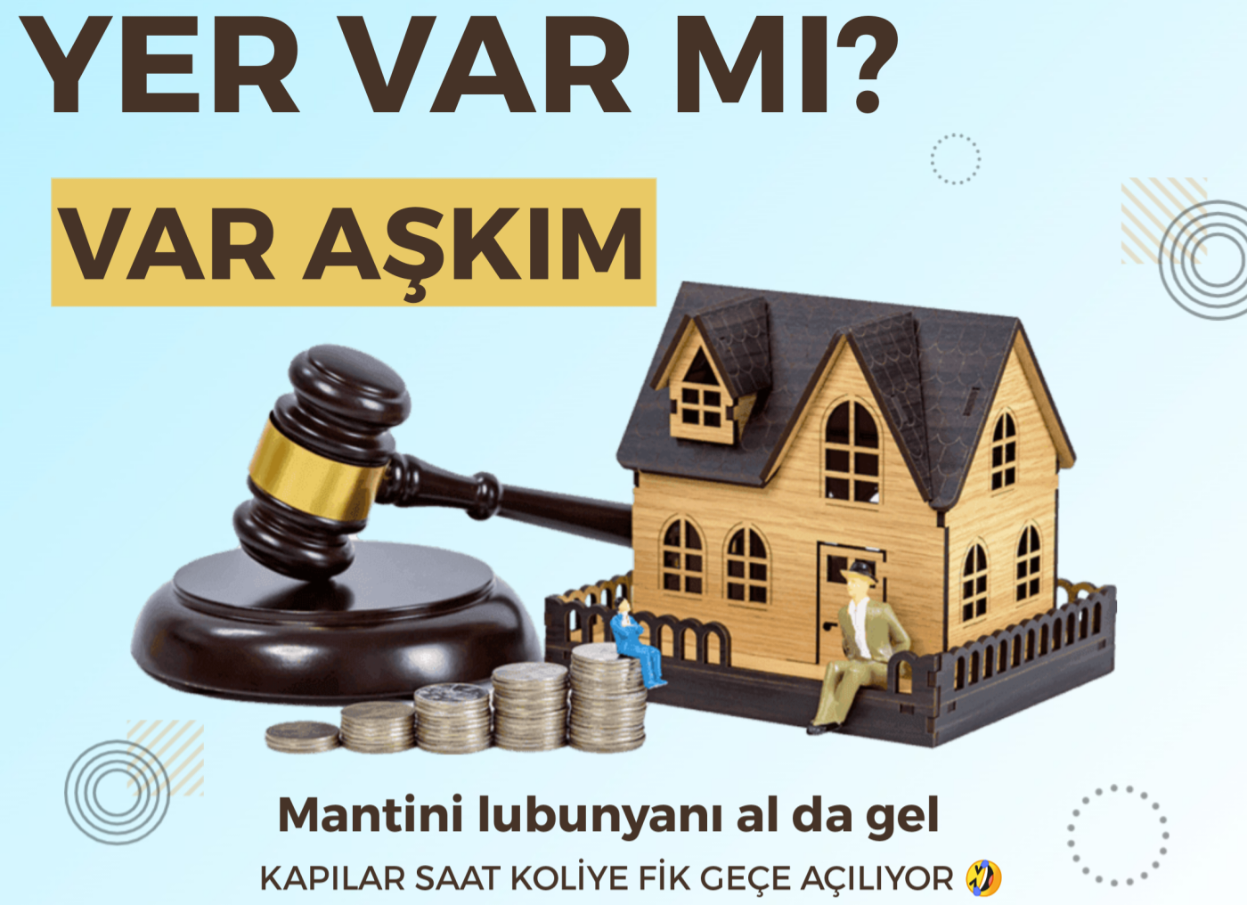 Yer varsa herşey tamam yer yoksa herşey eksik…