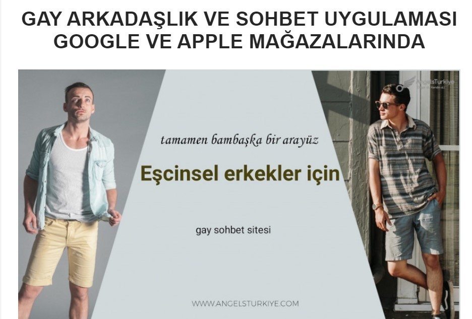 Gay sosyal ağ uygulaması AngelsTurkiye